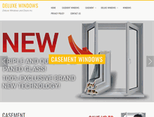 Tablet Screenshot of deluxewindows.ca